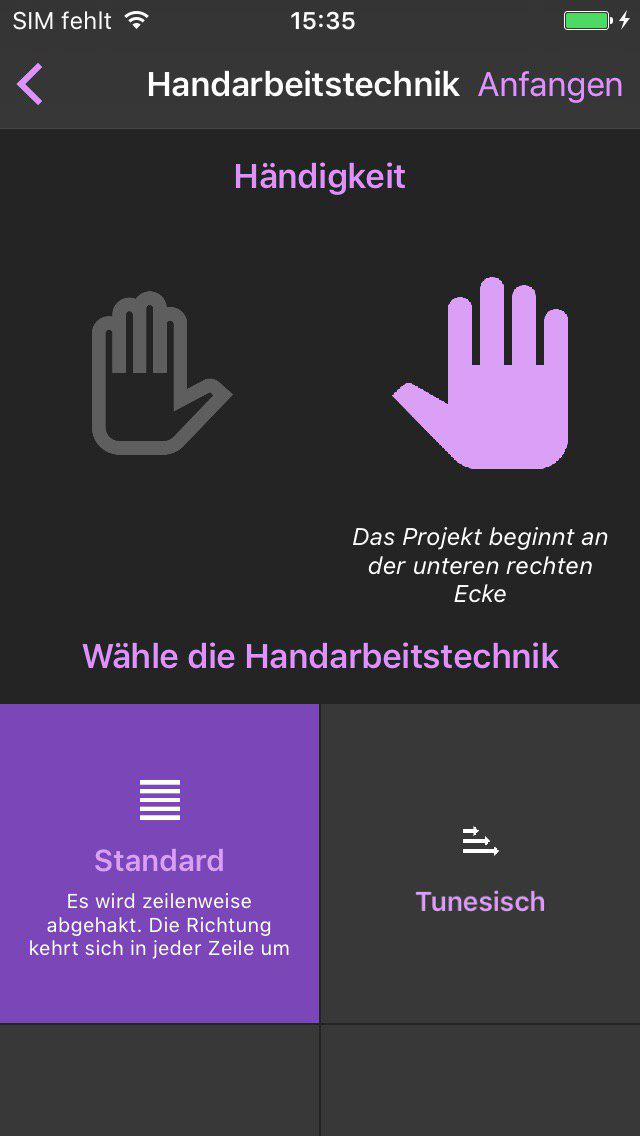 Neues Design für Handarbeitstechniken